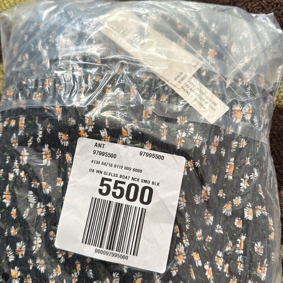 NWT! Anthropologie Maeve Sleeveless Boat-Neck Smocked Mini Dress - Size Medium - Picture 6 of 6